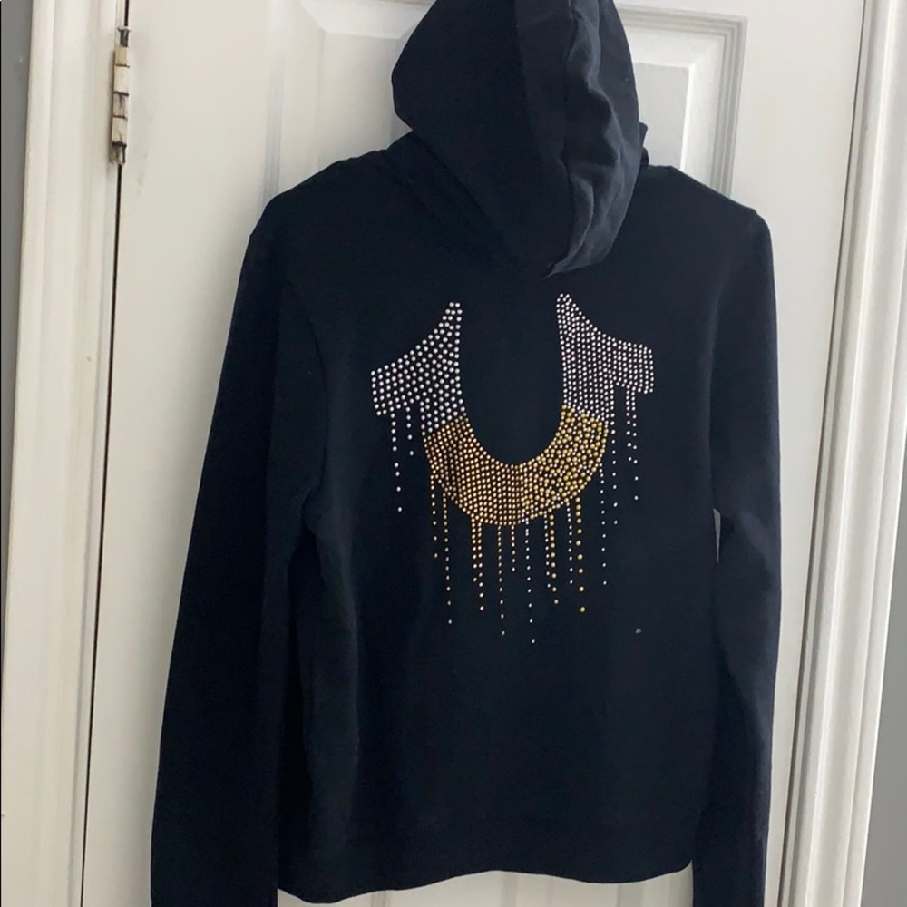 True Religion brand cute new zip up hoodie.